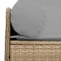 Sofá de jardín de 3 plazas con cojines ratán sintético beige by , Outdoor sofas - Ref: Foro24-4104175, Price: 238,98 €, Disco...