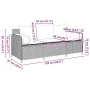 Sofá de jardín de 3 plazas con cojines ratán sintético beige by , Outdoor sofas - Ref: Foro24-4104175, Price: 238,98 €, Disco...