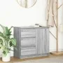 Aparador con cajón gris Sonoma 71x35x65 cm madera de ingeniería by , Sideboards - Ref: Foro24-861576, Price: 84,65 €, Discoun...