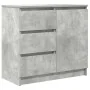 Aparador con cajón gris hormigón 71x35x65 cm madera ingeniería by , Sideboards - Ref: Foro24-861574, Price: 80,91 €, Discount: %