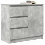 Aparador con cajón gris hormigón 71x35x65 cm madera ingeniería by , Sideboards - Ref: Foro24-861574, Price: 80,91 €, Discount: %