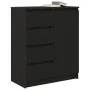 Aparador con cajones roble negro 71x35x84 cm madera ingeniería von , Sideboards - Ref: Foro24-861581, Preis: 101,51 €, Rabatt: %