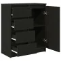 Aparador con cajones roble negro 71x35x84 cm madera ingeniería von , Sideboards - Ref: Foro24-861581, Preis: 101,51 €, Rabatt: %