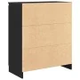 Aparador con cajones roble negro 71x35x84 cm madera ingeniería von , Sideboards - Ref: Foro24-861581, Preis: 101,51 €, Rabatt: %