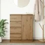 Aparador con cajones roble artisan 71x35x84cm madera ingeniería by , Sideboards - Ref: Foro24-861588, Price: 99,60 €, Discoun...