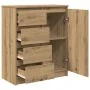 Aparador con cajones roble artisan 71x35x84cm madera ingeniería by , Sideboards - Ref: Foro24-861588, Price: 99,60 €, Discoun...