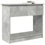 Mesa consola con cajones gris hormigón 85,5x38,5x74,5 cm de , Mesas auxiliares - Ref: Foro24-861394, Precio: 76,87 €, Descuen...