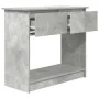 Mesa consola con cajones gris hormigón 85,5x38,5x74,5 cm de , Mesas auxiliares - Ref: Foro24-861394, Precio: 76,87 €, Descuen...
