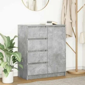 Aparador con cajones gris hormigón 71x35x84cm madera ingeniería by , Sideboards - Ref: Foro24-861583, Price: 96,12 €, Discoun...