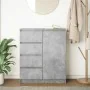 Aparador con cajones gris hormigón 71x35x84cm madera ingeniería von , Sideboards - Ref: Foro24-861583, Preis: 96,12 €, Rabatt: %
