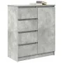 Aparador con cajones gris hormigón 71x35x84cm madera ingeniería von , Sideboards - Ref: Foro24-861583, Preis: 96,12 €, Rabatt: %