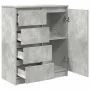 Aparador con cajones gris hormigón 71x35x84cm madera ingeniería von , Sideboards - Ref: Foro24-861583, Preis: 96,12 €, Rabatt: %
