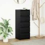 Aparador con cajones roble negro 37,5x35x99cm madera ingeniería by , Sideboards - Ref: Foro24-861761, Price: 96,46 €, Discoun...