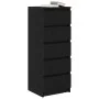 Aparador con cajones roble negro 37,5x35x99cm madera ingeniería by , Sideboards - Ref: Foro24-861761, Price: 96,46 €, Discoun...