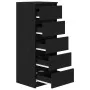 Aparador con cajones roble negro 37,5x35x99cm madera ingeniería by , Sideboards - Ref: Foro24-861761, Price: 96,46 €, Discoun...