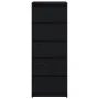 Aparador con cajones roble negro 37,5x35x99cm madera ingeniería by , Sideboards - Ref: Foro24-861761, Price: 96,46 €, Discoun...