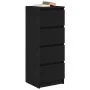 Aparador roble negro 37,5x35x76 cm madera ingeniería by , Sideboards - Ref: Foro24-861698, Price: 81,43 €, Discount: %