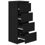 Aparador roble negro 37,5x35x76 cm madera ingeniería by , Sideboards - Ref: Foro24-861698, Price: 81,43 €, Discount: %