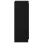 Aparador roble negro 37,5x35x76 cm madera ingeniería by , Sideboards - Ref: Foro24-861698, Price: 81,43 €, Discount: %