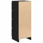 Aparador roble negro 37,5x35x76 cm madera ingeniería by , Sideboards - Ref: Foro24-861698, Price: 81,43 €, Discount: %
