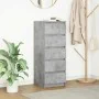 Aparador con cajones gris hormigón 37,5x35x99 cm by , Sideboards - Ref: Foro24-861763, Price: 89,32 €, Discount: %
