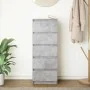 Aparador con cajones gris hormigón 37,5x35x99 cm by , Sideboards - Ref: Foro24-861763, Price: 89,32 €, Discount: %