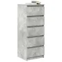 Aparador con cajones gris hormigón 37,5x35x99 cm by , Sideboards - Ref: Foro24-861763, Price: 89,32 €, Discount: %