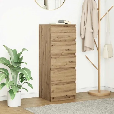 Aparador con cajones roble artesanal 37,5x35x99 cm by , Sideboards - Ref: Foro24-861768, Price: 92,78 €, Discount: %