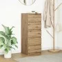 Aparador con cajones roble artesanal 37,5x35x99 cm by , Sideboards - Ref: Foro24-861768, Price: 92,78 €, Discount: %