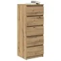 Aparador con cajones roble artesanal 37,5x35x99 cm by , Sideboards - Ref: Foro24-861768, Price: 92,78 €, Discount: %