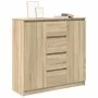 Aparador con cajones roble Sonoma 100,5x35x98,5 cm by , Sideboards - Ref: Foro24-3328455, Price: 151,00 €, Discount: %