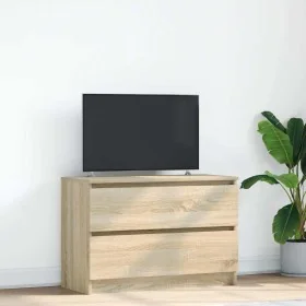 Mueble de TV roble Sonoma 80x35x54 cm madera de ingeniería de , Muebles TV - Ref: Foro24-861789, Precio: 75,49 €, Descuento: %