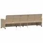 Sofá de jardín de 5 plazas con cojines ratán sintético beige by , Garden sets - Ref: Foro24-4104116, Price: 336,91 €, Discoun...