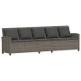 Sofá de jardín de 5 plazas con cojines ratán sintético gris von , Gartensets - Ref: Foro24-4104114, Preis: 336,91 €, Rabatt: %