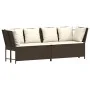 Sofá de jardín con cojines ratán sintético marrón by , Outdoor sofas - Ref: Foro24-4104123, Price: 311,37 €, Discount: %