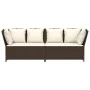 Sofá de jardín con cojines ratán sintético marrón by , Outdoor sofas - Ref: Foro24-4104123, Price: 311,37 €, Discount: %