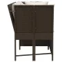 Sofá de jardín con cojines ratán sintético marrón by , Outdoor sofas - Ref: Foro24-4104123, Price: 311,37 €, Discount: %