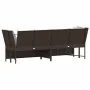 Sofá de jardín con cojines ratán sintético marrón by , Outdoor sofas - Ref: Foro24-4104123, Price: 311,37 €, Discount: %