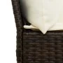 Sofá de jardín con cojines ratán sintético marrón by , Outdoor sofas - Ref: Foro24-4104123, Price: 311,37 €, Discount: %
