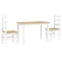 Juego de comedor Panama 3 pzas madera maciza de pino blanco by , Furniture sets for kitchens and dining rooms - Ref: Foro24-3...
