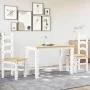 Juego de comedor Panama 3 pzas madera maciza de pino blanco by , Furniture sets for kitchens and dining rooms - Ref: Foro24-3...