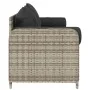 Sofá de jardín con cojines 3 plazas ratán sintético gris claro by , Outdoor sofas - Ref: Foro24-4104177, Price: 239,56 €, Dis...