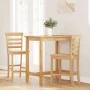 Taburetes de bar 2 uds madera maciza natural caucho von , Küchenhocker - Ref: Foro24-4102540, Preis: 130,35 €, Rabatt: %
