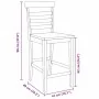 Taburetes de bar 2 uds madera maciza natural caucho von , Küchenhocker - Ref: Foro24-4102540, Preis: 130,35 €, Rabatt: %