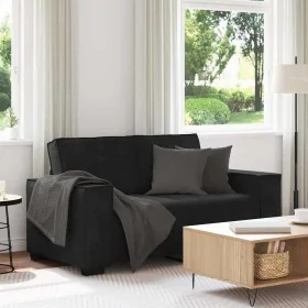 Sofá de 2 plazas terciopelo negro 120 cm by , Sofas - Ref: Foro24-4105015, Price: 223,73 €, Discount: %