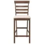 Taburetes de bar con cojines 2 uds madera maciza marrón caucho von , Küchenhocker - Ref: Foro24-4102537, Preis: 119,94 €, Rab...