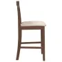 Taburetes de bar con cojines 2 uds madera maciza marrón caucho von , Küchenhocker - Ref: Foro24-4102537, Preis: 119,94 €, Rab...