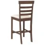 Taburetes de bar con cojines 2 uds madera maciza marrón caucho von , Küchenhocker - Ref: Foro24-4102537, Preis: 119,94 €, Rab...