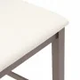 Taburetes de bar con cojines 2 uds madera maciza marrón caucho von , Küchenhocker - Ref: Foro24-4102537, Preis: 119,94 €, Rab...