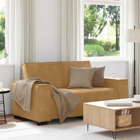 Sofá de 2 plazas terciopelo marrón 120 cm by , Sofas - Ref: Foro24-4105017, Price: 204,85 €, Discount: %